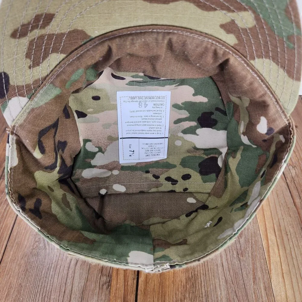 US Army OCP Patrol Cap 7 1/4 Scorpion W2 Camo Military Uniform SPE1C1-14-D-1052